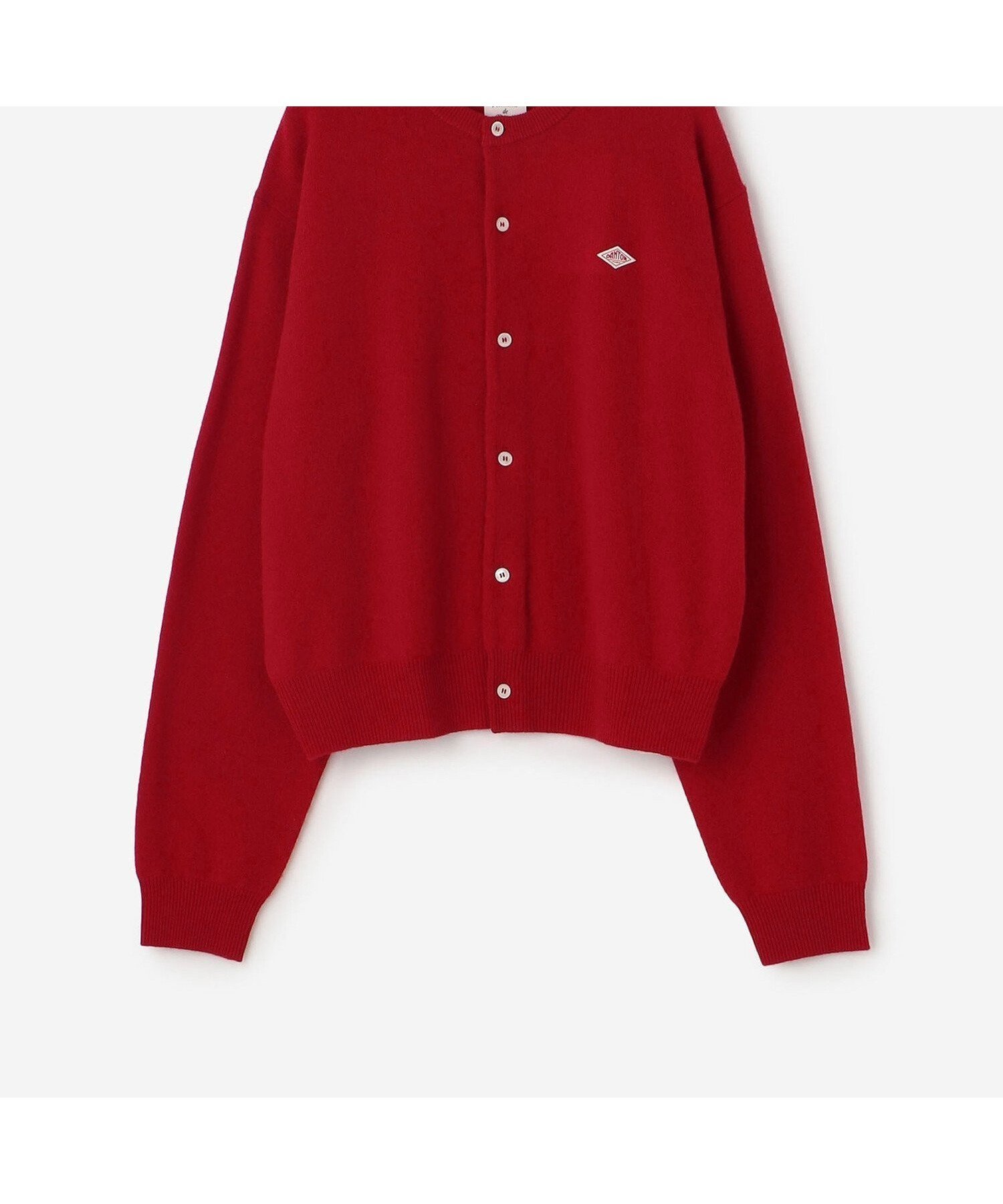 【ビショップ/Bshop】のラムウール クルーネックニットカーディガン WOMEN インテリア・キッズ・メンズ・レディースファッション・服の通販 founy(ファニー) 　ファッション　Fashion　レディースファッション　Fashion for Women　トップス・カットソー　Cut & Sew Tops　ニット　Knit Tops & Sweaters　カーディガン・羽織り　Layered Style Cardigans　カーディガン　Cardigan, Knitwear　RED|ID: prp329100004677520 ipo3291000000033794074