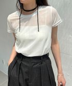 【カプリシューレマージュ/CAPRICIEUX LEMAGE】の【前後2WAY】シアーベロアTシャツ 人気、トレンドファッション・服の通販 founy(ファニー) ファッション Fashion レディースファッション Fashion for Women トップス・カットソー Cut & Sew Tops シャツ・ブラウス・オフィスカジュアル Elegant Blouses & Button-Ups ロングTシャツ・Tシャツ Longline T-Shirts & Tees ベロアトップス Velour Tops / Velvet-Look Items コンパクト Compact, Small Size シアー Sheer, See-Through バルーン Balloon, Balloon Silhouette ベロア Velour, Soft Velvet マキシ Maxi, Full Length ワイド Wide, Wide Fit thumbnail エクリュ|ID: prp329100004677535 ipo3291000000033794134