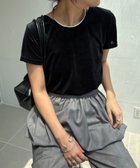 【カプリシューレマージュ/CAPRICIEUX LEMAGE】の【前後2WAY】シアーベロアTシャツ 人気、トレンドファッション・服の通販 founy(ファニー) ファッション Fashion レディースファッション Fashion for Women トップス・カットソー Cut & Sew Tops シャツ・ブラウス・オフィスカジュアル Elegant Blouses & Button-Ups ロングTシャツ・Tシャツ Longline T-Shirts & Tees ベロアトップス Velour Tops / Velvet-Look Items コンパクト Compact, Small Size シアー Sheer, See-Through バルーン Balloon, Balloon Silhouette ベロア Velour, Soft Velvet マキシ Maxi, Full Length ワイド Wide, Wide Fit thumbnail ブラック|ID: prp329100004677535 ipo3291000000033794137