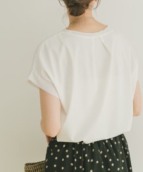 【アイテムズアーバンリサーチ/ITEMS URBAN RESEARCH】のバックタックフレンチプルオーバー 人気、トレンドファッション・服の通販 founy(ファニー) ファッション Fashion レディースファッション Fashion for Women トップス・カットソー Cut & Sew Tops カジュアルプルオーバー・ニットトップス Pullovers & Knit Tops / Casual Pullovers バッグ Bags 2025年 2025 2025春夏・S/S Spring/Summer 2025 SS25 シルケット Silket, Silky Cotton シンプル Simple, Minimal ミックス Mix, Mixed Style エレガント 上品 Elegant 夏 Summer S/S・春夏 SS, Spring/Summer, Warm Season |ID:prp329100004677549