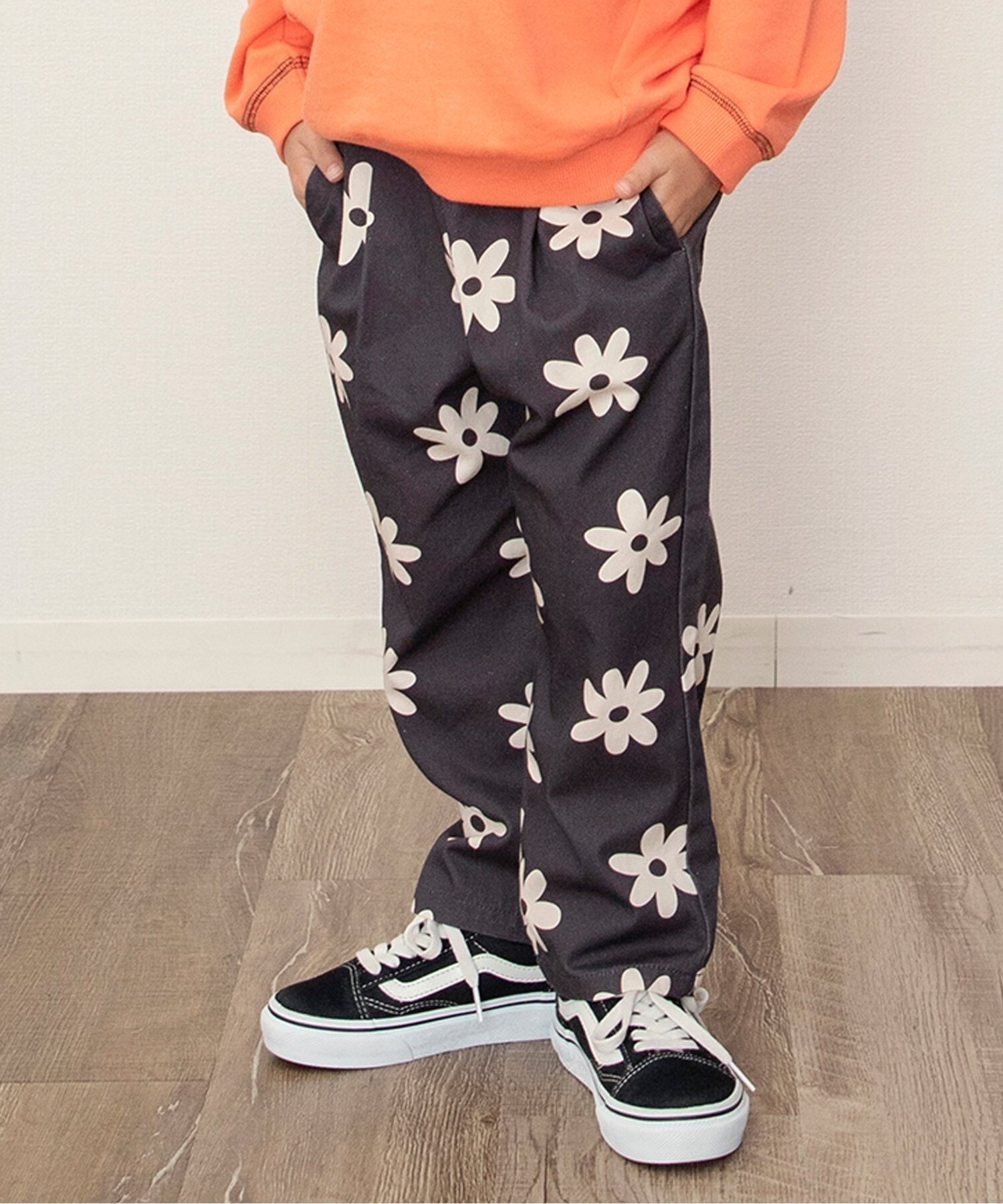 【エフオー オンラインストア/F.O.Online Store / KIDS】のNEWシェフパンツ 10分丈 インテリア・キッズ・メンズ・レディースファッション・服の通販 founy(ファニー) 　ファッション　Fashion　キッズファッション　Fashion for Kids　ボトムス　Bottoms　2025年　2025　2025-2026秋冬・A/W　Autumn/Winter 2025–26 AW25–26　おすすめ　Recommended / Our Picks　プリント　Print, Printed Pattern　人気　Popular, Best Seller　チャコール|ID: prp329100004677573 ipo3291000000034044592