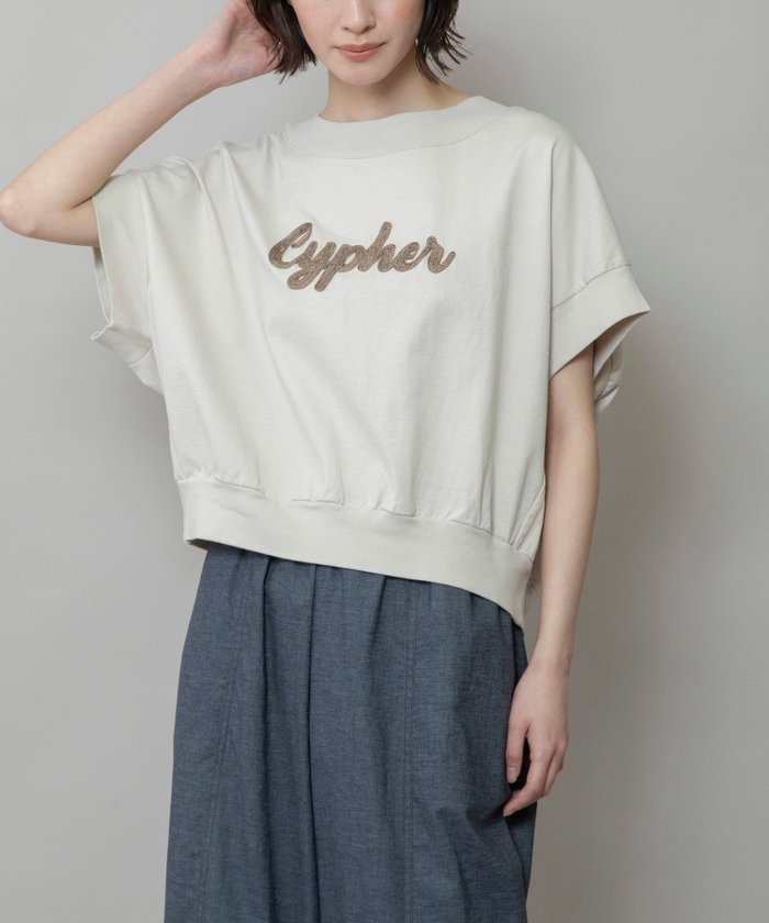 【ミューニック/Munich】のCypher ロゴ刺繍Tシャツ インテリア・キッズ・メンズ・レディースファッション・服の通販 founy(ファニー) https://founy.com/ ファッション Fashion レディースファッション Fashion for Women トップス・カットソー Cut & Sew Tops シャツ・ブラウス・オフィスカジュアル Elegant Blouses & Button-Ups ロングTシャツ・Tシャツ Longline T-Shirts & Tees イラスト Illustration スリーブ Sleeve, Long Sleeve / Short Sleeve 定番 Standard, Basic Item フレンチ French, French Style プリント Print, Printed Pattern ベーシック Basic, Essential モチーフ Motif, Design Theme ラウンド Round, Round Neck S/S・春夏 SS, Spring/Summer, Warm Season 夏 Summer 2025年 2025 2025春夏・S/S Spring/Summer 2025 SS25 |ID: prp329100004677594 ipo3291000000033794436