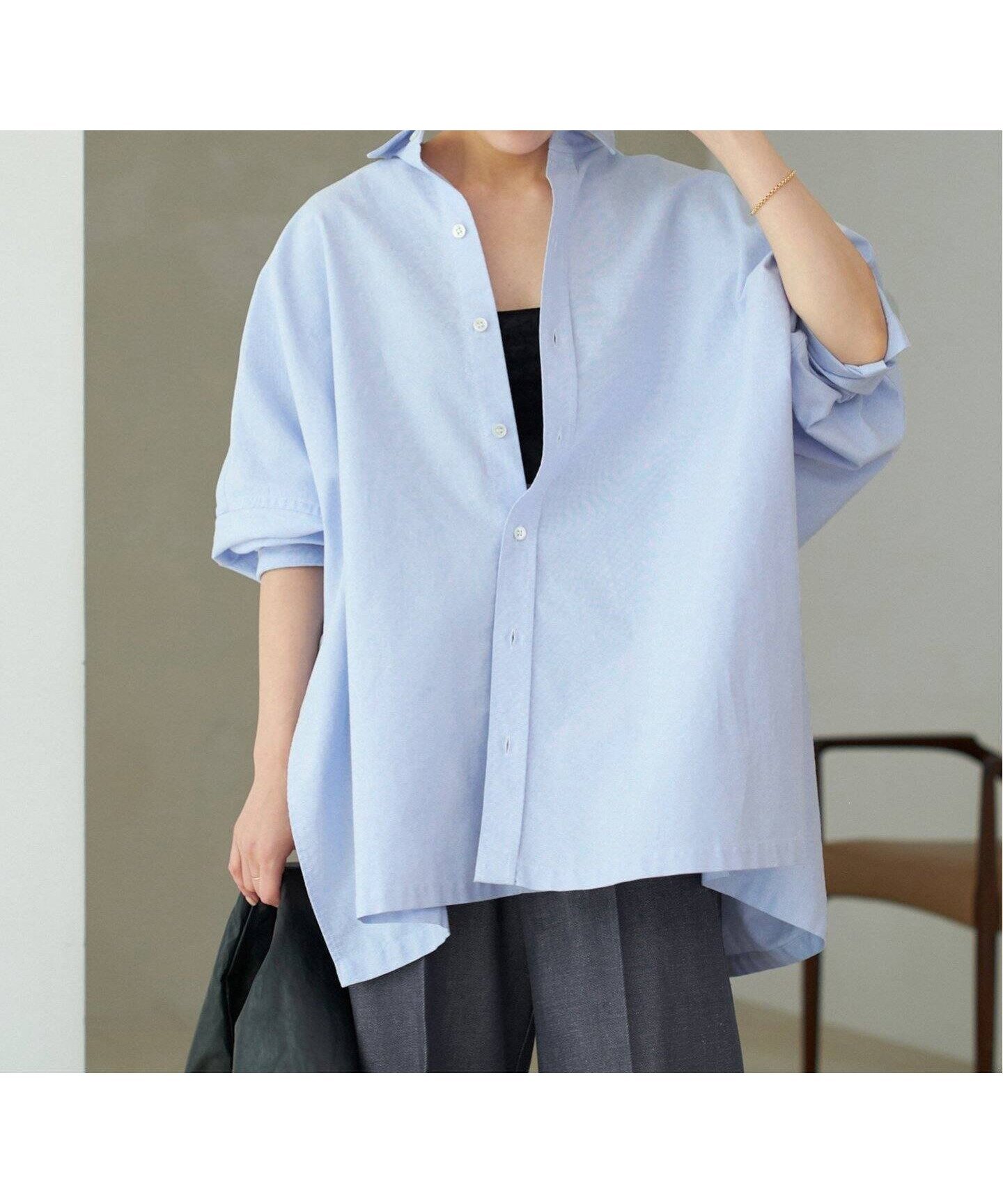 【プラージュ/Plage】のLight OX Poncho シャツ 人気、トレンドファッション・服の通販 founy(ファニー) 　ファッション　Fashion　レディースファッション　Fashion for Women　トップス・カットソー　Cut & Sew Tops　シャツ・ブラウス・オフィスカジュアル　Elegant Blouses & Button-Ups　オックス　Oxford Fabric　スリット　Slit, Slit Detail　 other-1|ID: prp329100004677624 ipo3291000000033794567