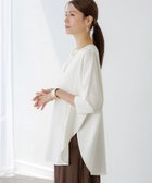 【エルーラ/Elura】のバックスリットTシャツ/572940 オフホワイト05|ID: prp329100004677652 ipo3291000000033794697