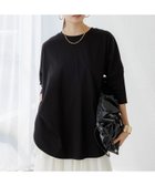 【エルーラ/Elura】のバックスリットTシャツ/572940 ブラック09|ID: prp329100004677652 ipo3291000000033794698