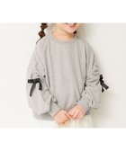 【デビロック/devirock / KIDS】のときめきリボンスリーブ ミニ裏毛 スウェット トレーナー トレーナー トップス 25AW 杢グレー|ID: prp329100004677679 ipo3291000000034636577