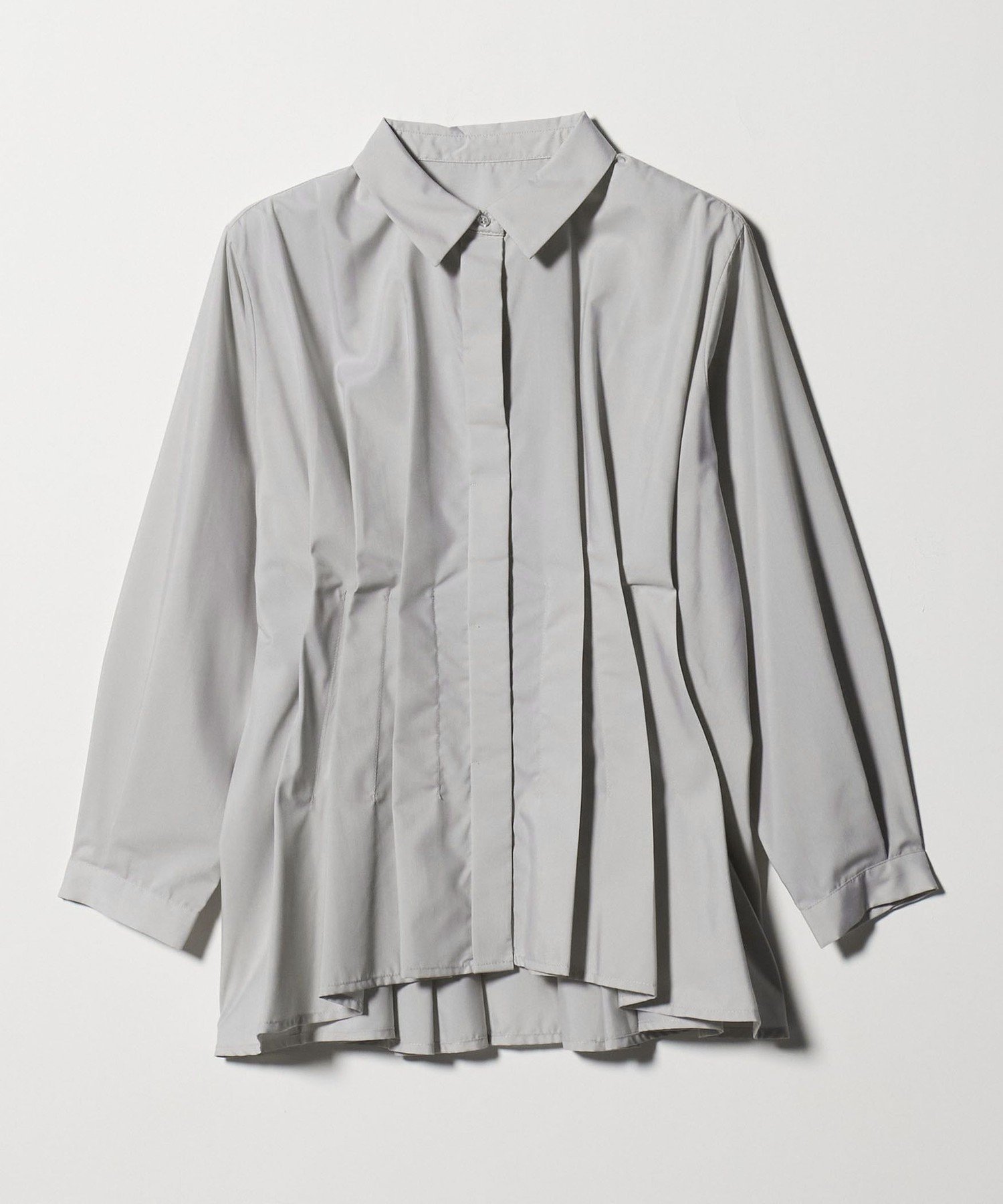 【ユナイテッドアローズ/UNITED ARROWS】のフロントタック 8分袖シャツ A DAY IN THE LIFE インテリア・キッズ・メンズ・レディースファッション・服の通販 founy(ファニー) 　ファッション　Fashion　レディースファッション　Fashion for Women　トップス・カットソー　Cut & Sew Tops　シャツ・ブラウス・オフィスカジュアル　Elegant Blouses & Button-Ups　シェイプ　Shape, Slim Fit　シンプル　Simple, Minimal　ストライプ　Stripe, Striped Pattern　スニーカー　Sneakers, Trainers　タイトスカート　Pencil Skirt, Tight Skirt　フロント　Front, Front Design　NATURAL|ID: prp329100004677712 ipo3291000000033795028
