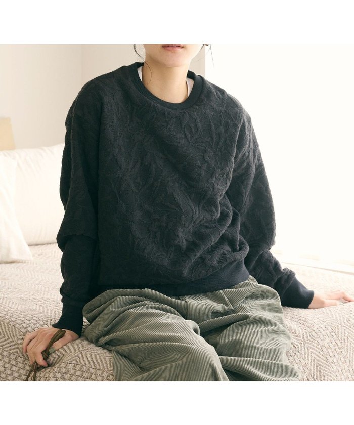【ビューティ&ユース ユナイテッドアローズ/BEAUTY&YOUTH / UNITED ARROWS】のボタニカルジャガード プルオーバー インテリア・キッズ・メンズ・レディースファッション・服の通販 founy(ファニー) https://founy.com/ ファッション Fashion レディースファッション Fashion for Women トップス・カットソー Cut & Sew Tops カジュアルプルオーバー・ニットトップス Pullovers & Knit Tops / Casual Pullovers シンプル Simple, Minimal スラックス Slacks, Dress Pants とろみ Fluid, Flowy Fabric トレンド Trend, Trending Now 人気 Popular, Best Seller フェミニン Feminine, Girly ボタニカル Botanical, Floral Pattern マニッシュ Mannish, Boyish モチーフ Motif, Design Theme ループ Loop, Loop Knit おすすめ Recommended / Our Picks |ID: prp329100004677775 ipo3291000000034368280
