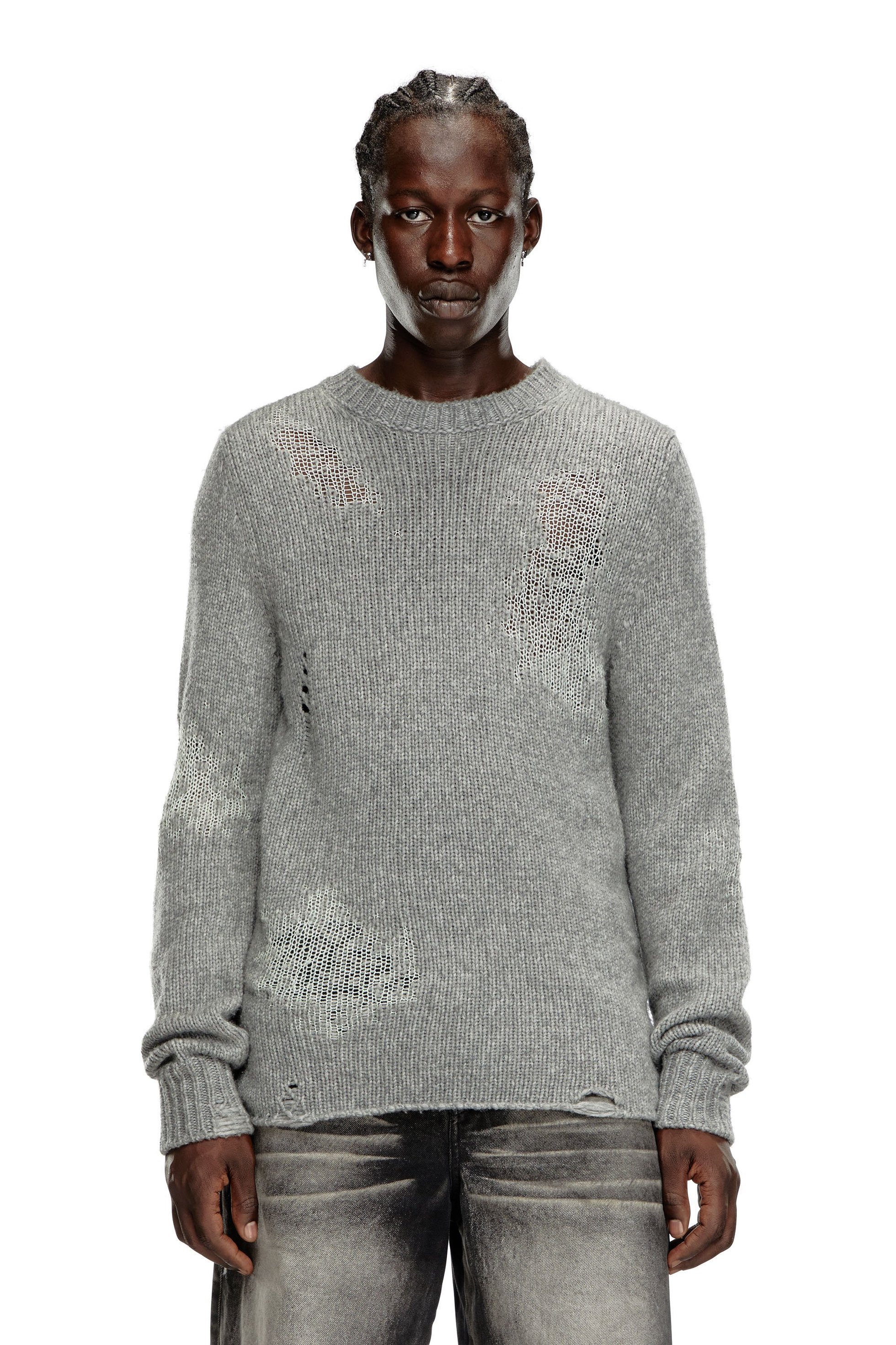 【ディーゼル/DIESEL / MEN】のメンズ ニット クルーネック 人気、トレンドファッション・服の通販 founy(ファニー) 　ファッション　Fashion　メンズファッション　Fashion for Men　ダメージ　Distressed, Destroyed　プレーン　Plain, Simple　メンズ　Men's, Menswear　 other-1|ID: prp329100004677821 ipo3291000000033851969