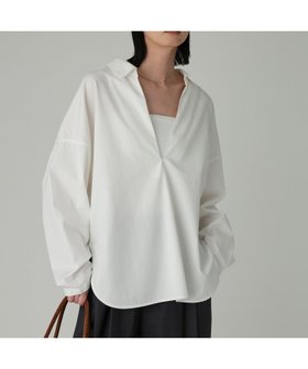 【バビロン/BABYLONE / KIDS】の襟付き深Vブラウス 人気、トレンドファッション・服の通販 founy(ファニー) ファッション Fashion キッズファッション Fashion for Kids ツイル Twist, Twisted Detail パターン Pattern, Design Print フォルム Silhouette, Form 再入荷 Restock / Back in Stock |ID:prp329100004677858