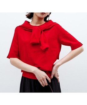 【アンタイトル/UNTITLED】の【アンサンブル可/薄手/洗える】5分袖クルーニット 人気、トレンドファッション・服の通販 founy(ファニー) ファッション Fashion レディースファッション Fashion for Women トップス・カットソー Cut & Sew Tops ニット Knit Tops & Sweaters アンサンブルニット Knit Ensembles & Twin Sets アンサンブル Ensemble Set 洗える Machine Washable ストレッチ Stretch, Stretchy Fabric スマート Smart, Elegant スリット Slit, Slit Detail ベーシック Basic, Essential モノトーン Monotone, Black and White 無地 Plain, Solid Color ワイド Wide, Wide Fit おすすめ Recommended / Our Picks エレガント 上品 Elegant |ID:prp329100004677947