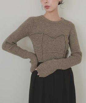 【リアン/Lian】のビスチェデザインリブニットトップス 人気、トレンドファッション・服の通販 founy(ファニー) ファッション Fashion レディースファッション Fashion for Women トップス・カットソー Cut & Sew Tops ニット Knit Tops & Sweaters ビスチェ Bustiers & Corset Tops / Layered Bustier Style コルセット Corset, Bustier |ID:prp329100004677966