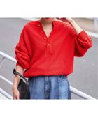 【フレームワーク/FRAMeWORK】の≪追加 / 新色≫カノコ2WAYヘンリーニット 人気、トレンドファッション・服の通販 founy(ファニー) ファッション Fashion レディースファッション Fashion for Women トップス・カットソー Cut & Sew Tops ニット Knit Tops & Sweaters おすすめ Recommended / Our Picks 再入荷 Restock / Back in Stock 鹿の子 Piqué, Kanoko Fabric thumbnail レッド|ID: prp329100004677981 ipo3291000000033796400