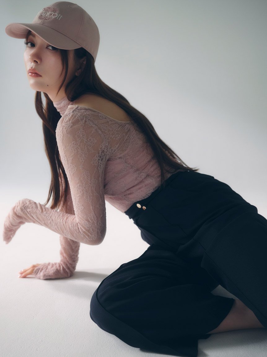 【スナイデル/SNIDEL】の【Chacott】レースシアーTOPS インテリア・キッズ・メンズ・レディースファッション・服の通販 founy(ファニー) 　ファッション　Fashion　レディースファッション　Fashion for Women　トップス・カットソー　Cut & Sew Tops　インナー　Innerwear　キャミソール　Camisole, Spaghetti Strap Top　ギャザー　Gathered, Ruffled　クロップド　Cropped, Short Length　コルセット　Corset, Bustier　ドッキング　Docking, Mixed Material　バレエ　Ballet, Ballet Style　フィット　Fit, Slim Fit　フロント　Front, Front Design　リボン　Ribbon, Bow　おすすめ　Recommended / Our Picks　PNK[066]|ID: prp329100004677984 ipo3291000000033796410