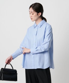 【ユナイテッドアローズ/UNITED ARROWS】のミニフリルシャツ-ウォッシャブル- 人気、トレンドファッション・服の通販 founy(ファニー) ファッション Fashion レディースファッション Fashion for Women トップス・カットソー Cut & Sew Tops シャツ・ブラウス・オフィスカジュアル Elegant Blouses & Button-Ups おすすめ Recommended / Our Picks インナー Innerwear ウォッシャブル Machine Washable ドレープ Drape, Draping Fabric フリル Frill, Ruffle ベスト Vest, Waistcoat |ID:prp329100004677986