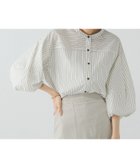 【グローバルワーク/GLOBAL WORK】の袖バルーンブラウス8分袖/288616 人気、トレンドファッション・服の通販 founy(ファニー) ファッション Fashion レディースファッション Fashion for Women トップス・カットソー Cut & Sew Tops シャツ・ブラウス・オフィスカジュアル Elegant Blouses & Button-Ups おすすめ Recommended / Our Picks チェーン Chain, Chain Strap デニム Denim, Jeans Material ネックレス Necklace, Pendant Necklace バルーン Balloon, Balloon Silhouette パール Pearl, Pearl Accent ワイド Wide, Wide Fit 夏 Summer thumbnail オフ×ブラックストライプ10|ID: prp329100004677994 ipo3291000000033796451