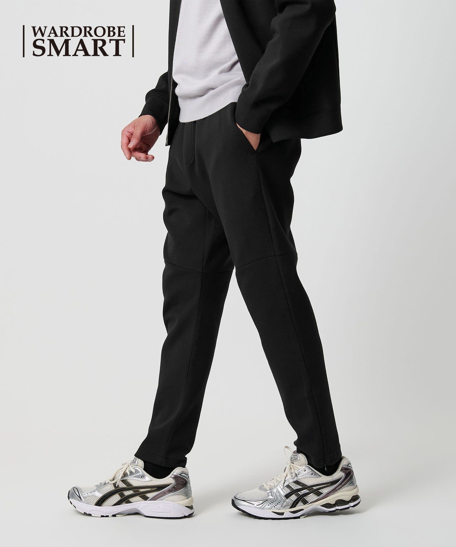 【ビューティ&ユース ユナイテッドアローズ/BEAUTY&YOUTH / UNITED ARROWS / MEN】の【WEB限定 WARDROBE SMART】ダブルニット イージーパンツ/セットアップ対応 インテリア・キッズ・メンズ・レディースファッション・服の通販 founy(ファニー) ファッション Fashion メンズファッション Fashion for Men ボトムス Bottoms アンクル Ankle-Length Design 春 Spring カーディガン Cardigan, Knitwear シャーリング Shirring, Ruched シンプル Simple, Minimal スウェット / スエット Sweatshirt, Sweatwear スピンドル Spindle, Drawcord スマート Smart, Elegant スラックス Slacks, Dress Pants スリム Slim, Slim Fit セットアップ Set-Up, Coordinated Outfit ダブル Double, Double-Breasted テーパード Tapered, Tapered Pants パーカー Hoodie, Parka ファブリック Fabric, Textile フラット Flat, Flat Shoes ポケット Pocket, Pocket Detail リラックス Relax, Relaxed Fit A/W・秋冬 Autumn/Winter BLACK|ID: prp329100004678018 ipo3291000000034709069