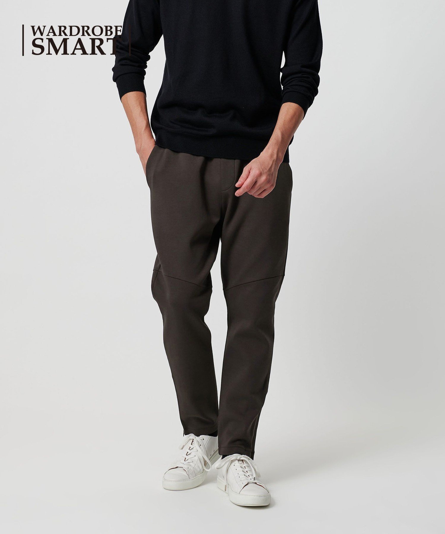 【ビューティ&ユース ユナイテッドアローズ/BEAUTY&YOUTH / UNITED ARROWS / MEN】の【WEB限定 WARDROBE SMART】ダブルニット イージーパンツ/セットアップ対応 インテリア・キッズ・メンズ・レディースファッション・服の通販 founy(ファニー) ファッション Fashion メンズファッション Fashion for Men ボトムス Bottoms アンクル Ankle-Length Design 春 Spring カーディガン Cardigan, Knitwear シャーリング Shirring, Ruched シンプル Simple, Minimal スウェット / スエット Sweatshirt, Sweatwear スピンドル Spindle, Drawcord スマート Smart, Elegant スラックス Slacks, Dress Pants スリム Slim, Slim Fit セットアップ Set-Up, Coordinated Outfit ダブル Double, Double-Breasted テーパード Tapered, Tapered Pants パーカー Hoodie, Parka ファブリック Fabric, Textile フラット Flat, Flat Shoes ポケット Pocket, Pocket Detail リラックス Relax, Relaxed Fit A/W・秋冬 Autumn/Winter DK.BROWN|ID: prp329100004678018 ipo3291000000034709074