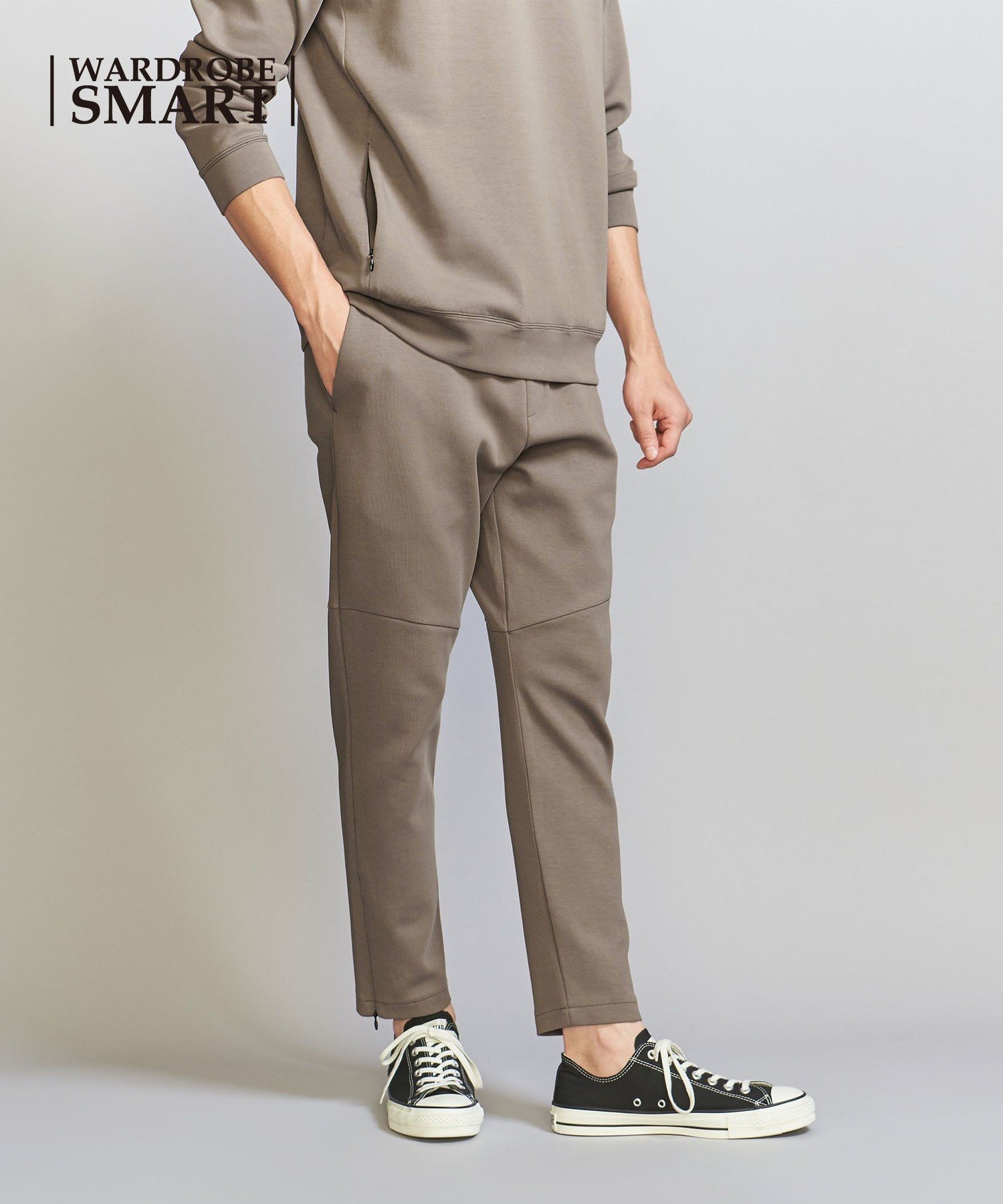 【ビューティ&ユース ユナイテッドアローズ/BEAUTY&YOUTH / UNITED ARROWS / MEN】の【WEB限定 WARDROBE SMART】ダブルニット イージーパンツ/セットアップ対応 インテリア・キッズ・メンズ・レディースファッション・服の通販 founy(ファニー) ファッション Fashion メンズファッション Fashion for Men ボトムス Bottoms アンクル Ankle-Length Design 春 Spring カーディガン Cardigan, Knitwear シャーリング Shirring, Ruched シンプル Simple, Minimal スウェット / スエット Sweatshirt, Sweatwear スピンドル Spindle, Drawcord スマート Smart, Elegant スラックス Slacks, Dress Pants スリム Slim, Slim Fit セットアップ Set-Up, Coordinated Outfit ダブル Double, Double-Breasted テーパード Tapered, Tapered Pants パーカー Hoodie, Parka ファブリック Fabric, Textile フラット Flat, Flat Shoes ポケット Pocket, Pocket Detail リラックス Relax, Relaxed Fit A/W・秋冬 Autumn/Winter OLIVE|ID: prp329100004678018 ipo3291000000034709075
