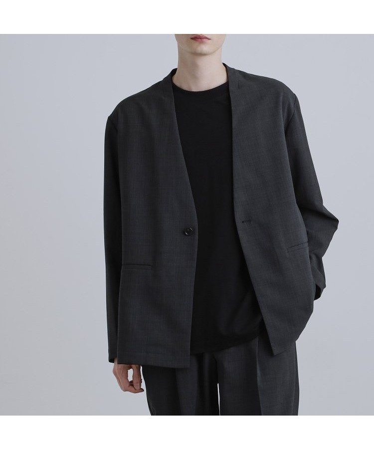 【ティーケー/tk TAKEO KIKUCHI / MEN】の【2点セットジャケット+パンツ】エアリードライノーカラージャケット スラックス 人気、トレンドファッション・服の通販 founy(ファニー) 　ファッション　Fashion　メンズファッション　Fashion for Men　ボトムス　Bottoms　インナー　Innerwear　カットソー　Cut and Sewn Top　カーディガン　Cardigan, Knitwear　クロップド　Cropped, Short Length　サマー　Summer, Summer Style　ジャケット　Jacket, Outerwear　スラックス　Slacks, Dress Pants　スーツ　Suit, Formalwear　セットアップ　Set-Up, Coordinated Outfit　フロント　Front, Front Design　ポケット　Pocket, Pocket Detail　リラックス　Relax, Relaxed Fit　ワイド　Wide, Wide Fit　おすすめ　Recommended / Our Picks　 other-1|ID: prp329100004678024 ipo3291000000033924123
