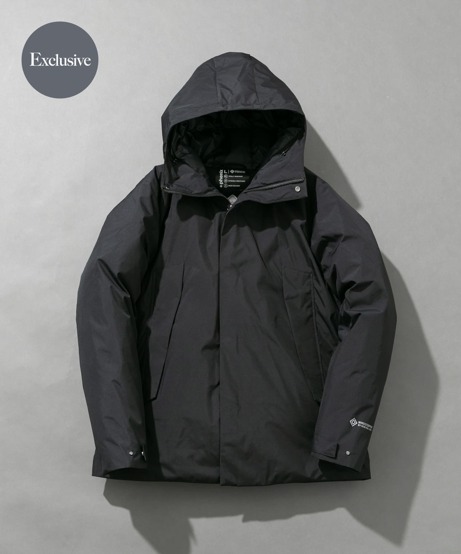 【アーバンリサーチ ロッソ/URBAN RESEARCH ROSSO / MEN】の『別注』+phenix WINDSTOPPER by GORE-TEX LABS ダウンジャケット インテリア・キッズ・メンズ・レディースファッション・服の通販 founy(ファニー)  ファッション Fashion メンズファッション Fashion for Men 軽量 Lightweight, Ultra Light ショート Short, Short Length シンプル Simple, Minimal ジャケット Jacket, Outerwear スタイリッシュ Stylish, Fashionable ダウン Down, Puffer ドット Polka Dot, Dot Pattern パフォーマンス Performance, Active Function フラップ Flap, Flap Pocket プリント Print, Printed Pattern ポケット Pocket, Pocket Detail 別注 Limited Edition, Custom Order A/W・秋冬 Autumn/Winter 今冬 This Winter 冬 Winter / This Winter 2025年 2025 2025-2026秋冬・A/W Autumn/Winter 2025–26 AW25–26 ブラック|ID: prp329100004678029 ipo3291000000034195631