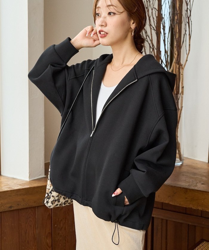 【フリークスストア/FREAK'S STORE】のダンボール スウェット フルジップ パーカー【限定展開】 25AW インテリア・キッズ・メンズ・レディースファッション・服の通販 founy(ファニー) 　ファッション　Fashion　レディースファッション　Fashion for Women　トップス・カットソー　Cut & Sew Tops　レディースパーカー・カジュアルフーディー　Casual Hoodies & Sweatshirts　スウェット・クルーネックトップス　Sweatshirts & Crewnecks / Relaxed Fit Sweat Tops　コンパクト　Compact, Small Size　シンプル　Simple, Minimal　ジップ　Zip, Zipper　スウェット / スエット　Sweatshirt, Sweatwear　スニーカー　Sneakers, Trainers　スポーティ　Sporty, Casual Athletic　スラックス　Slacks, Dress Pants　デニム　Denim, Jeans Material　パーカー　Hoodie, Parka　フレア　Flare, Flared　ロング　Long, Long-Length　A/W・秋冬　Autumn/Winter　冬　Winter / This Winter　おすすめ　Recommended / Our Picks　エレガント 上品　Elegant　2025年　2025　2025-2026秋冬・A/W　Autumn/Winter 2025–26 AW25–26　ブラック|ID: prp329100004678039 ipo3291000000034081313