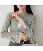 【ナチュラルクチュール/natural couture】の前後2WAY袖口レースリブニット 人気、トレンドファッション・服の通販 founy(ファニー) ファッション Fashion レディースファッション Fashion for Women トップス・カットソー Cut & Sew Tops ニット Knit Tops & Sweaters シンプル Simple, Minimal デニム Denim, Jeans Material 人気 Popular, Best Seller リブニット Rib Knit, Ribbed Knit レース Lace, Lace Fabric 冬 Winter / This Winter おすすめ Recommended / Our Picks ビジネス 仕事 通勤 Business / Work / Commuting 2025年 2025 2025-2026秋冬・A/W Autumn/Winter 2025–26 AW25–26 thumbnail ミント|ID: prp329100004678065 ipo3291000000033796808