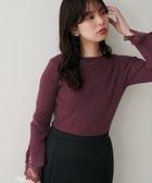 【ナチュラルクチュール/natural couture】の前後2WAY袖口レースリブニット 人気、トレンドファッション・服の通販 founy(ファニー) ファッション Fashion レディースファッション Fashion for Women トップス・カットソー Cut & Sew Tops ニット Knit Tops & Sweaters シンプル Simple, Minimal デニム Denim, Jeans Material 人気 Popular, Best Seller リブニット Rib Knit, Ribbed Knit レース Lace, Lace Fabric 冬 Winter / This Winter おすすめ Recommended / Our Picks ビジネス 仕事 通勤 Business / Work / Commuting 2025年 2025 2025-2026秋冬・A/W Autumn/Winter 2025–26 AW25–26 thumbnail ボルドー|ID: prp329100004678065 ipo3291000000033796813