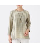 【エヴェックス バイ クリツィア/EVEX by KRIZIA】の【接触冷感】【マシンウォッシャブル】エンブロイダリーボーダーカットソー 人気、トレンドファッション・服の通販 founy(ファニー) ファッション Fashion レディースファッション Fashion for Women トップス・カットソー Cut & Sew Tops カットソー・ベーシックTシャツ Cut-and-Sewn Tops / Stretch Tees & Basics カットソー Cut and Sewn Top チェリー Cherry, Cherry Pattern ボーダー Border, Stripe ポケット Pocket, Pocket Detail モチーフ Motif, Design Theme A/W・秋冬 Autumn/Winter 長袖 Long Sleeve, Full Sleeve thumbnail ベージュ|ID: prp329100004678083 ipo3291000000033796907