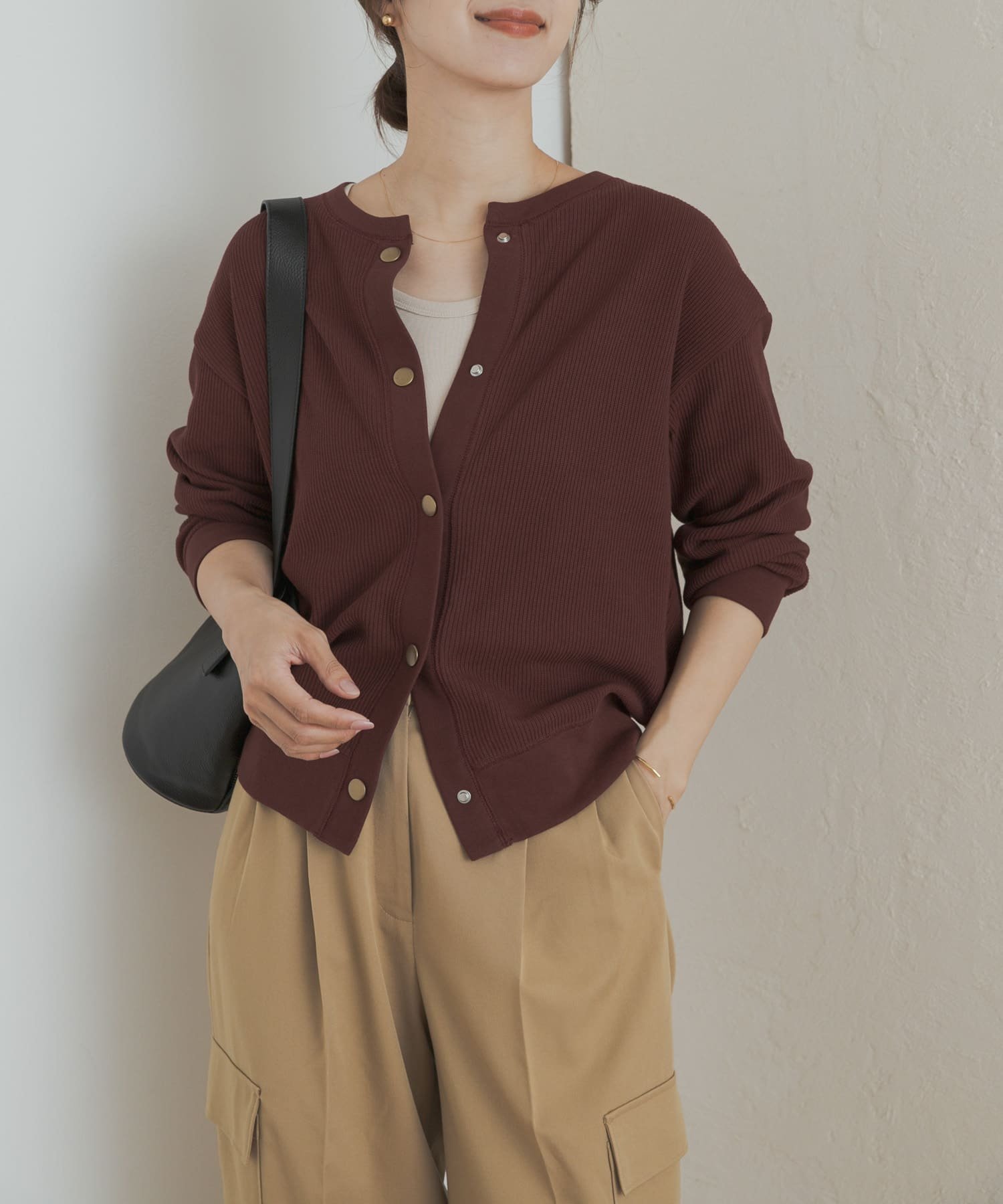 【アーバンリサーチ ドアーズ/URBAN RESEARCH DOORS】のタックフライスカーディガン インテリア・キッズ・メンズ・レディースファッション・服の通販 founy(ファニー) ファッション Fashion レディースファッション Fashion for Women トップス・カットソー Cut & Sew Tops カーディガン・羽織り Layered Style Cardigans 2025年 2025 2025-2026秋冬・A/W Autumn/Winter 2025–26 AW25–26 冬 Winter / This Winter カーディガン Cardigan, Knitwear ギャザー Gathered, Ruffled ワイド Wide, Wide Fit 人気 Popular, Best Seller A/W・秋冬 Autumn/Winter BURGUNDY|ID: prp329100004678112 ipo3291000000034458805