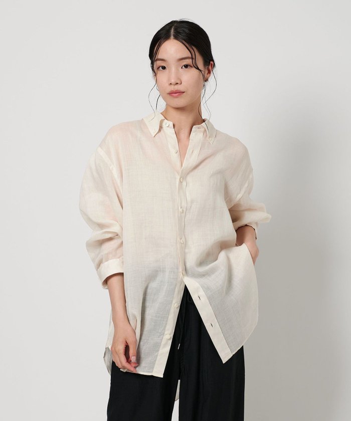 【ビューティ&ユース ユナイテッドアローズ/BEAUTY&YOUTH / UNITED ARROWS】の麻 ビッグ シャツ -ウォッシャブル- インテリア・キッズ・メンズ・レディースファッション・服の通販 founy(ファニー) https://founy.com/ ファッション Fashion レディースファッション Fashion for Women トップス・カットソー Cut & Sew Tops シャツ・ブラウス・オフィスカジュアル Elegant Blouses & Button-Ups おすすめ Recommended / Our Picks ウォッシャブル Machine Washable タンク Tank Top, Sleeveless Top ノースリーブ Sleeveless, No-Sleeve ビッグ Big, Oversized フロント Front, Front Design 夏 Summer 羽織 Haori, Light Jacket |ID: prp329100004678121 ipo3291000000033797082