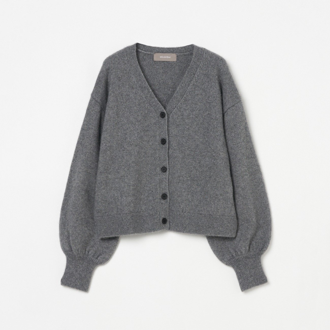 【エリオポール/heliopole】のGLITTER RACCOON CARDIGAN インテリア・キッズ・メンズ・レディースファッション・服の通販 founy(ファニー) 　ファッション　Fashion　レディースファッション　Fashion for Women　トップス・カットソー　Cut & Sew Tops　カーディガン・羽織り　Layered Style Cardigans　カーディガン　Cardigan, Knitwear　トレンド　Trend, Trending Now　エレガント 上品　Elegant　A/W・秋冬　Autumn/Winter　ミディアムグレー|ID: prp329100004678168 ipo3291000000033797362