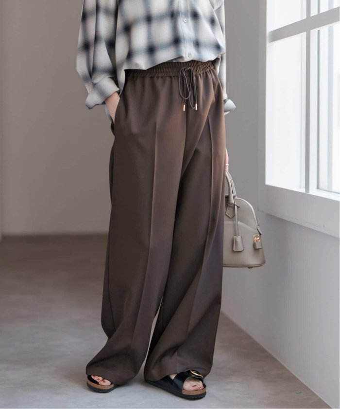 【スピック&スパン/Spick & Span】のP/Wイージースラックスパンツ インテリア・キッズ・メンズ・レディースファッション・服の通販 founy(ファニー) https://founy.com/ ファッション Fashion レディースファッション Fashion for Women パンツ Pants & Trousers ストレッチ Stretch, Stretchy Fabric スラックス Slacks, Dress Pants マニッシュ Mannish, Boyish エレガント 上品 Elegant |ID: prp329100004678188 ipo3291000000033845343