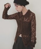 【リアン/Lian】のクロシェポロニットカーディガン 人気、トレンドファッション・服の通販 founy(ファニー) ファッション Fashion レディースファッション Fashion for Women トップス・カットソー Cut & Sew Tops ニット Knit Tops & Sweaters カーディガン・羽織り Layered Style Cardigans メッシュ Mesh, Net Fabric モチーフ Motif, Design Theme thumbnail ブラウン|ID: prp329100004678237 ipo3291000000033797737