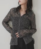 【リアン/Lian】のクロシェポロニットカーディガン 人気、トレンドファッション・服の通販 founy(ファニー) ファッション Fashion レディースファッション Fashion for Women トップス・カットソー Cut & Sew Tops ニット Knit Tops & Sweaters カーディガン・羽織り Layered Style Cardigans メッシュ Mesh, Net Fabric モチーフ Motif, Design Theme thumbnail チャコールグレー|ID: prp329100004678237 ipo3291000000033797740