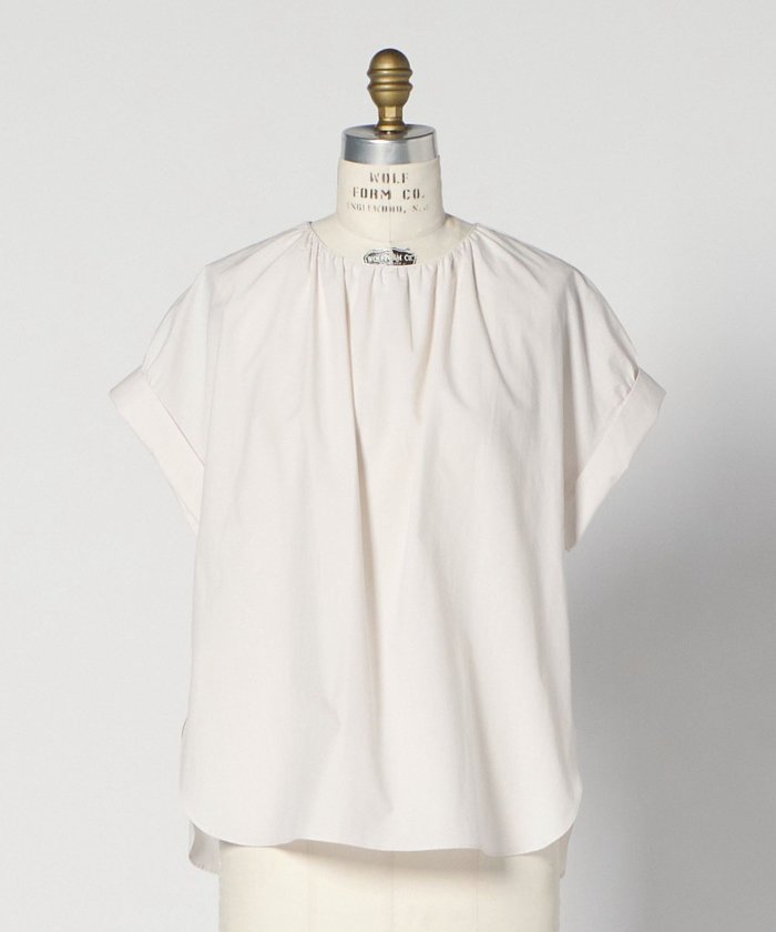 【ドゥロワー/DRAWER】のM.SUMMER3 バックスリットブラウス(CREAM) インテリア・キッズ・メンズ・レディースファッション・服の通販 founy(ファニー) https://founy.com/ ファッション Fashion レディースファッション Fashion for Women トップス・カットソー Cut & Sew Tops シャツ・ブラウス・オフィスカジュアル Elegant Blouses & Button-Ups バッグ Bags カフス Cuff Design ギャザー Gathered, Ruffled シンプル Simple, Minimal スリット Slit, Slit Detail フォルム Silhouette, Form ワイド Wide, Wide Fit 夏 Summer |ID: prp329100004678275 ipo3291000000033797914