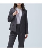【ナチュラル ビューティー ベーシック/NATURAL BEAUTY BASIC】のリネンライク SETUP ノーカラージャケット チャコール1|ID: prp329100004678311 ipo3291000000033861225