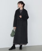 【ビームス ウイメン/BEAMS】のショールカラー ロングコート CHARCOAL|ID: prp329100004678318 ipo3291000000033910534