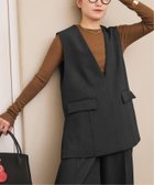 【スピック&スパン/Spick & Span】のTWカルゼVネックベスト 人気、トレンドファッション・服の通販 founy(ファニー) ファッション Fashion レディースファッション Fashion for Women アウター Coat / Outerwear Collection トップス・カットソー Cut & Sew Tops ベスト&ジレ / 重ね着スタイル Vests & Gilets Vネックトップス V-Neck Tops / V-Cut Neckline Shirts おすすめ Recommended / Our Picks インナー Innerwear シンプル Simple, Minimal セットアップ Set-Up, Coordinated Outfit タンク Tank Top, Sleeveless Top トレンド Trend, Trending Now ノースリーブ Sleeveless, No-Sleeve ベスト Vest, Waistcoat リラックス Relax, Relaxed Fit thumbnail ブラック|ID: prp329100004678319 ipo3291000000033798152