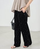 【イエナ/IENA】のCOUTURE D ADAM/クチュールドアダム Glitter PT ベロアイージーパンツ 221 人気、トレンドファッション・服の通販 founy(ファニー) ファッション Fashion レディースファッション Fashion for Women パンツ Pants & Trousers なめらか Smooth, Silky Texture インド Indian Textile グリッター Glitter, Sparkle シンプル Simple, Minimal ベロア Velour, Soft Velvet リラックス Relax, Relaxed Fit エレガント 上品 Elegant thumbnail ブラック|ID: prp329100004678320 ipo3291000000033798164