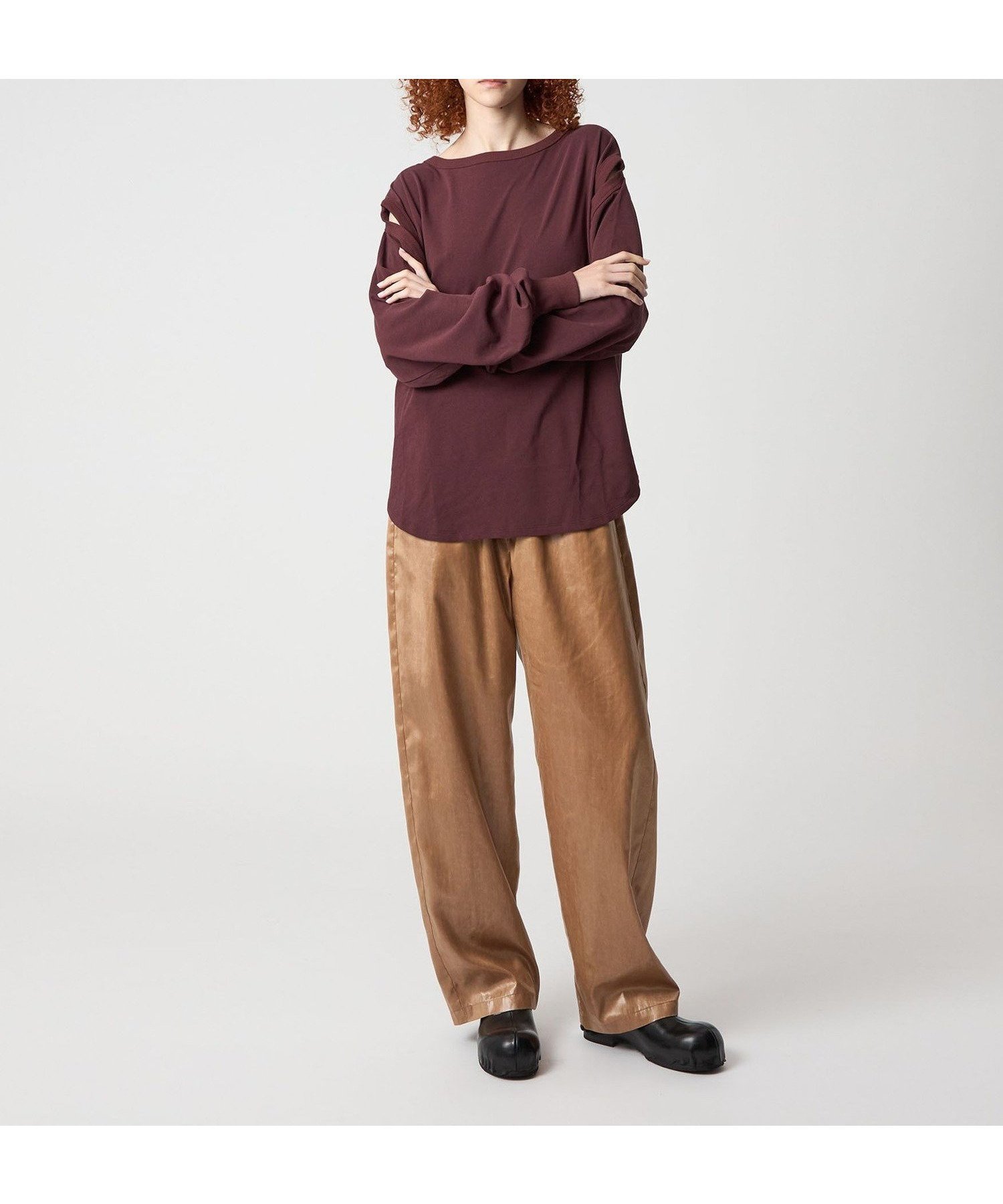 【ビューティ&ユース ユナイテッドアローズ/BEAUTY&YOUTH / UNITED ARROWS】の6(ROKU) ポリエステル サテン パンツ 25FW インテリア・キッズ・メンズ・レディースファッション・服の通販 founy(ファニー) 　ファッション　Fashion　レディースファッション　Fashion for Women　パンツ　Pants & Trousers　サテン　Satin, Glossy Fabric　シンプル　Simple, Minimal　リラックス　Relax, Relaxed Fit　A/W・秋冬　Autumn/Winter　BEIGE|ID: prp329100004678327 ipo3291000000033798236