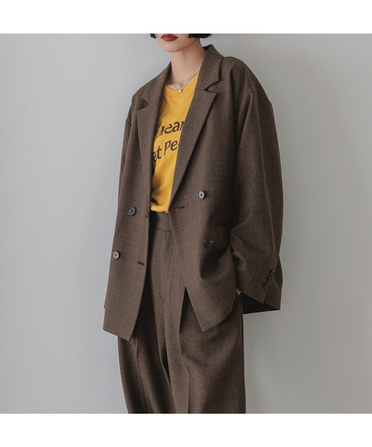 【ローリーズファーム/LOWRYS FARM】のラナテックダブルジャケット インテリア・キッズ・メンズ・レディースファッション・服の通販 founy(ファニー) 　ファッション　Fashion　レディースファッション　Fashion for Women　アウター　Coat / Outerwear Collection　レディースジャケット・軽アウター　Jackets　おすすめ　Recommended / Our Picks　オケージョン　Occasion Wear　シンプル　Simple, Minimal　ジャケット　Jacket, Outerwear　ダブル　Double, Double-Breasted　フロント　Front, Front Design　プリーツ　Pleats, Pleated　ブラウン|ID: prp329100004678344 ipo3291000000034360250