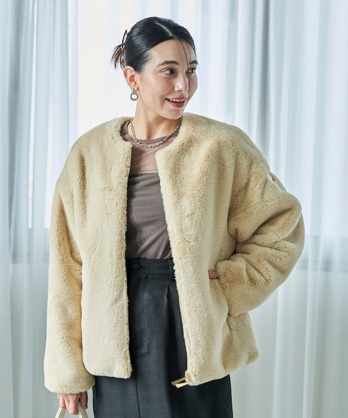 【フリークスストア/FREAK'S STORE】の別注 EXCLUSIVE ILVA/別注 エクスクルーシブ イルヴァ 25AW インテリア・キッズ・メンズ・レディースファッション・服の通販 founy(ファニー) 　ファッション　Fashion　レディースファッション　Fashion for Women　エレガント 上品　Elegant　ショルダー　Shoulder, Shoulder Strap　スペシャル　Special, Limited Edition　デニム　Denim, Jeans Material　ドロップ　Drop Shoulder, Dropped Style　定番　Standard, Basic Item　フレア　Flare, Flared　ブルゾン　Blouson, Bomber Jacket　別注　Limited Edition, Custom Order　リュクス　Luxury, Elegant, High-End, Chic　A/W・秋冬　Autumn/Winter　冬　Winter / This Winter　おすすめ　Recommended / Our Picks　2025年　2025　2025-2026秋冬・A/W　Autumn/Winter 2025–26 AW25–26　ベージュ|ID: prp329100004678415 ipo3291000000033798694