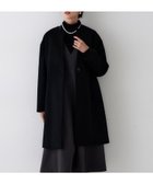 【アンタイトル/UNTITLED】の【ゆったり/軽やか】カシミヤ混ノーカラーコート ブラック|ID: prp329100004678423 ipo3291000000034769558