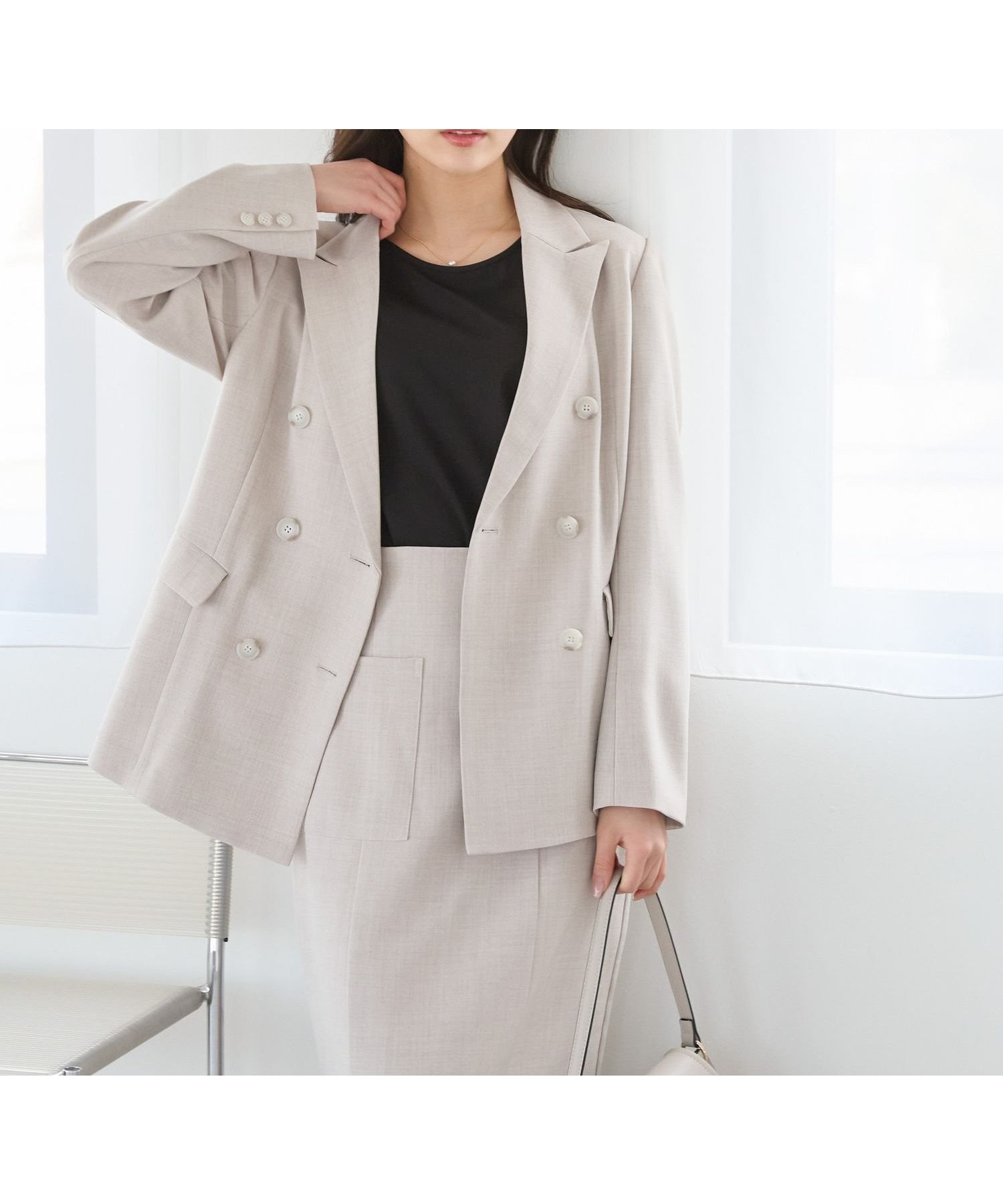 【アンデミュウ/Andemiu】のアサチョウWジャケット インテリア・キッズ・メンズ・レディースファッション・服の通販 founy(ファニー) 　ファッション　Fashion　レディースファッション　Fashion for Women　アウター　Coat / Outerwear Collection　レディースジャケット・軽アウター　Jackets　おすすめ　Recommended / Our Picks　ジャケット　Jacket, Outerwear　リネン　Linen, Linen Fabric　エレガント 上品　Elegant　夏　Summer　羽織　Haori, Light Jacket　ビジネス 仕事 通勤　Business / Work / Commuting　ベージュ|ID: prp329100004678457 ipo3291000000033798867