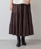 【ビアズリー/BEARDSLEY】のプリーツティアードスカート ブラウン|ID: prp329100004678459 ipo3291000000034560951