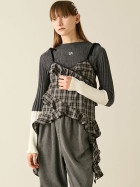 【ファーファー/FURFUR】のフリルキャミトップス 人気、トレンドファッション・服の通販 founy(ファニー) ファッション Fashion レディースファッション Fashion for Women トップス・カットソー Cut & Sew Tops キャミソール&ノースリーブ Camisoles & Sleeveless Tops インナー Innerwear シアー Sheer, See-Through チェック Check, Plaid, Tartan フェミニン Feminine, Girly フリル Frill, Ruffle ベロア Velour, Soft Velvet リボン Ribbon, Bow レース Lace, Lace Fabric |ID:prp329100004678465