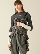 【ファーファー/FURFUR】のフリルキャミトップス 人気、トレンドファッション・服の通販 founy(ファニー) ファッション Fashion レディースファッション Fashion for Women トップス・カットソー Cut & Sew Tops キャミソール&ノースリーブ Camisoles & Sleeveless Tops インナー Innerwear シアー Sheer, See-Through チェック Check, Plaid, Tartan フェミニン Feminine, Girly フリル Frill, Ruffle ベロア Velour, Soft Velvet リボン Ribbon, Bow レース Lace, Lace Fabric thumbnail BLK[009]|ID: prp329100004678465 ipo3291000000033798904