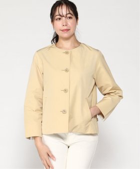 【クロコダイル/CROCODILE】のコットンブレンド ノーカラージャケット 人気、トレンドファッション・服の通販 founy(ファニー) ファッション Fashion レディースファッション Fashion for Women アウター Coat / Outerwear Collection レディースジャケット・軽アウター Jackets ノーカラージャケット / シンプル上品コーデ Collarless Jackets ジャケット Jacket, Outerwear |ID:prp329100004678483