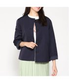【クロコダイル/CROCODILE】のコットンブレンド ノーカラージャケット 人気、トレンドファッション・服の通販 founy(ファニー) ファッション Fashion レディースファッション Fashion for Women アウター Coat / Outerwear Collection レディースジャケット・軽アウター Jackets ノーカラージャケット / シンプル上品コーデ Collarless Jackets ジャケット Jacket, Outerwear thumbnail ネイビー|ID: prp329100004678483 ipo3291000000033799003